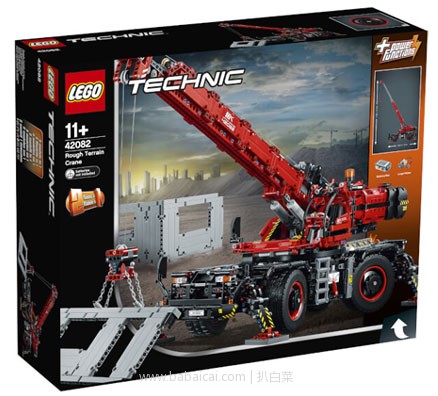 IWOOT：LEGO 乐高 机械组 42082 复杂地形起重机（颗粒数4057）   折后实付£174.99，免费直邮到手1585元