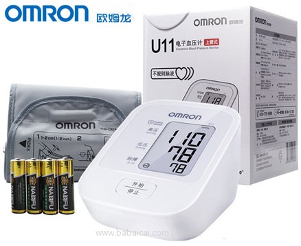 天猫商城：OMRON 欧姆龙 U11 上臂式电子血压计  现价￥229，领取￥30优惠券，券后实付￥199包邮
