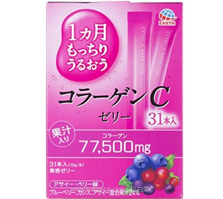 日本亚马逊：OTSUKA 大塚 C肌 胶原蛋白美容果冻 10g*31条 蓝莓味新低1436日元（约￥88）