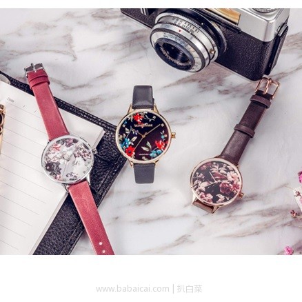 亚马逊海外购：VICTORIA HYDE 繁花盘面女士时尚腕表 降至￥225.53，直邮免运费，含税到手历史新低仅￥251