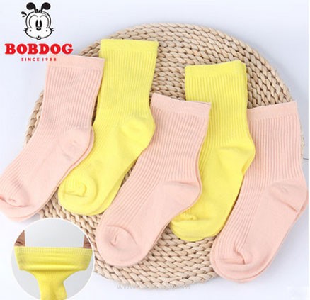 天猫商城：BOBDOG 巴布豆 儿童 优质精梳棉 棉袜5双  现价￥32.8，领￥20优惠券，实付￥12.8包邮