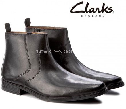 亚马逊海外购：Clarks 其乐 Tilden 男士真皮拉链短靴 降至￥381.6起，免费直邮，含税到手￥424