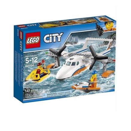 Amazon：LEGO 乐高 60164 City 城市系列 海上救援飞机 （141颗粒）特价$11.99，到手约￥120