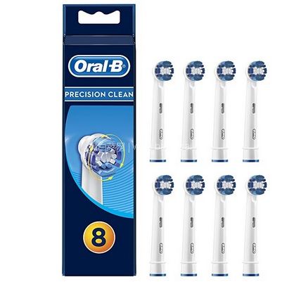 亚马逊海外购：Oral-B 欧乐B 精密清洁 电动牙刷头EB20*8支 降至￥115.31，凑单直邮免运费，含税到手仅￥15.8/支
