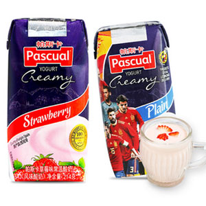 天猫商城：西班牙进口 Pascual 帕斯卡 常温风味酸奶 214g*9盒  现价￥79，领￥40优惠券，实付￥39包邮