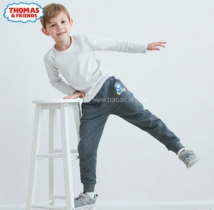 天猫商城：Thomas & Friends 托马斯和朋友 正版授权男童纯棉/加绒运动裤  现价￥79，领￥30优惠券，实付￥49包邮