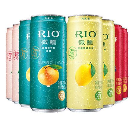 京东商城：RIO 锐澳 微醺系列 预调鸡尾酒 330ml*8罐（4种口味）  下单5件实付￥195包邮，折合每件￥39