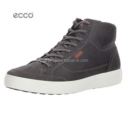 Amazon：ECCO 爱步 经典款 柔酷7号 男士真皮休闲靴 原价$170，现历史新低$67.17，到手约￥560