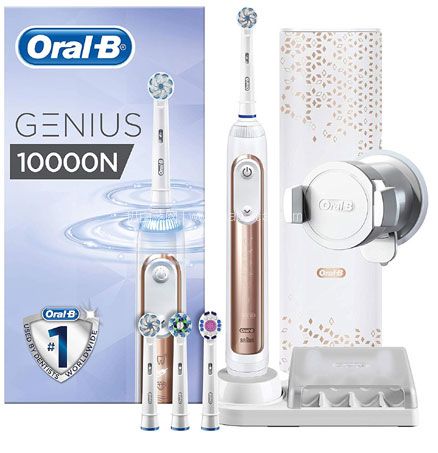 亚马逊海外购：Oral-B 欧乐-B iBrush 10000 Plus 电动牙刷套装 降至￥985.54，凑单免费直邮，含税到手￥1095.92