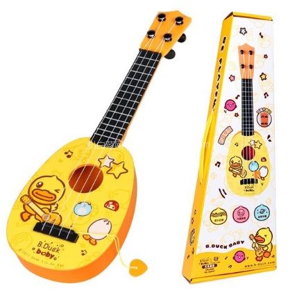 网易考拉海购：B.Duck 小黄鸭 尤克里里儿童吉他 可弹奏初学者吉他玩具 限时特价￥27包邮