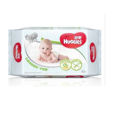 苏宁易购：HUGGIES 好奇 银装 婴儿湿巾 80片 拍35包+3连包1件 双重优惠实付￥153.5