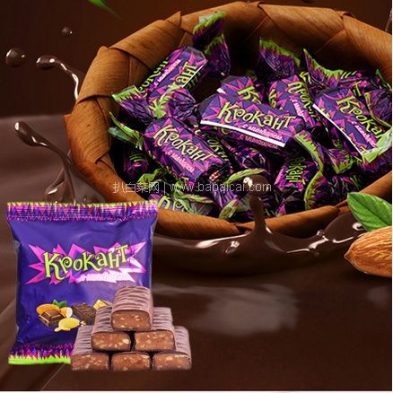 苏宁易购：很好吃！俄罗斯进口 KDV 紫皮糖巧克力味夹心糖 500g 拼购价￥19.9包邮