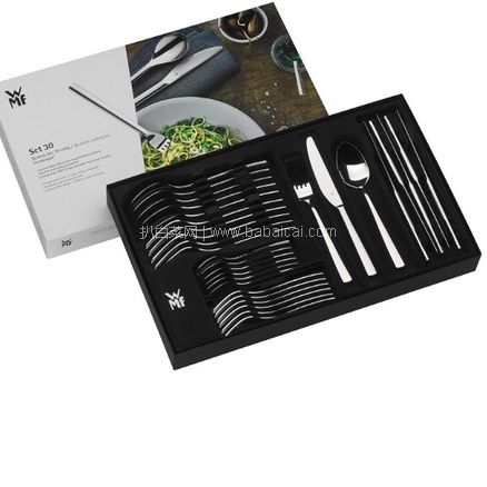 亚马逊海外购：WMF完美福 Cromargan 系列 30件不锈钢餐具 特价￥366.94，直邮免运费，含税到手￥408