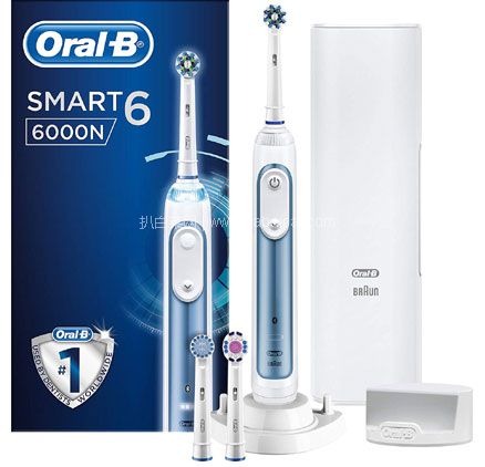 亚马逊海外购：Oral-B 欧乐B Smart 6系列 智能电动牙刷 闪购价￥489.18，免费直邮，含税到手￥543.97