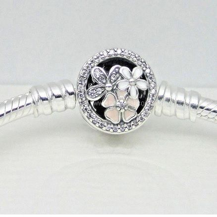 苏宁易购：自营PANDORA 潘多拉 ￥399-150/￥599-300促销！经典复古诗花绽放链扣 珐琅手链 手镯 尺寸可选 折后新低补货￥388包邮