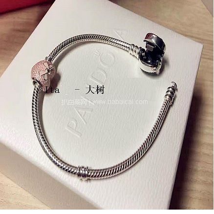 苏宁易购：自营PANDORA 潘多拉 ￥399-150/￥599-300促销！经典复古诗花绽放链扣 珐琅手链 手镯 尺寸可选 折后新低补货￥388包邮