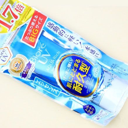 日本亚马逊：大容量！Biore 碧柔AQUA Rich系列防晒霜SPF50+ 85g 降至新低922日元（￥55）