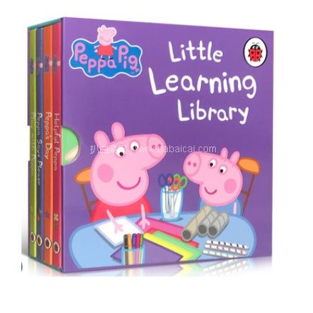 天猫商城：《Peppa Pig Little Learning Library 小猪佩奇故事绘本》英文原版 全4册 现￥58，领￥20券，券后新低￥38包邮