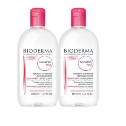 唯品会：Bioderma 贝德玛 舒妍多效洁肤液 卸妆水（大粉水）500ml*2瓶 特价￥159包邮，仅￥79.5/瓶！