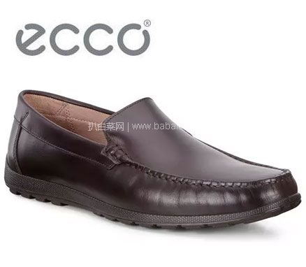 亚马逊海外购：ECCO 爱步 Reciprico 莫克系列 男士牛皮休闲乐福鞋  降至￥500.48，免费直邮，含税到手￥552元