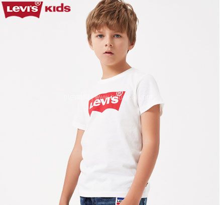 天猫商城：Levi’s 李维斯 儿童纯棉短袖T恤 多色  现价￥118，领￥40元优惠券，券后新低￥78元包邮