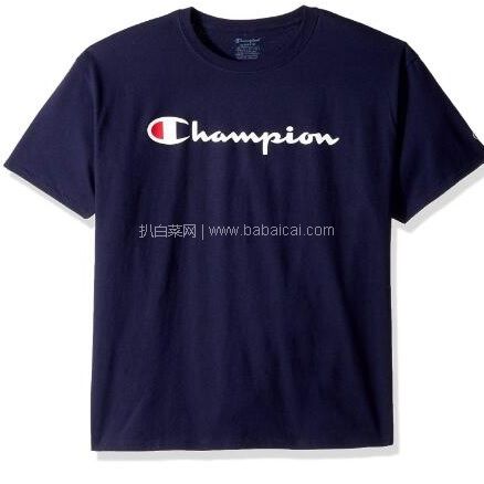 亚马逊海外购：Champion冠军经典针织印花T恤 降至￥73.17起，凑单免费直邮，含税到手约￥80