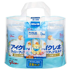 日本亚马逊：固力果 婴幼儿牛奶粉 二段 800g*2罐 送便携装 特价4393日元（￥269）