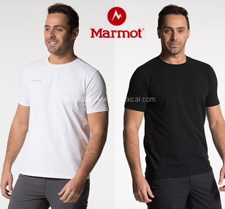 天猫商城：Marmot 土拨鼠 男士 弹力短袖棉质T恤 2色  现价￥169，领￥20优惠券，券后实付￥149包邮