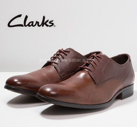 亚马逊海外购：限43码，Clarks 其乐 Gilmore Walk 男士正装皮鞋 降至￥286.47，免费直邮含税到手￥312.54