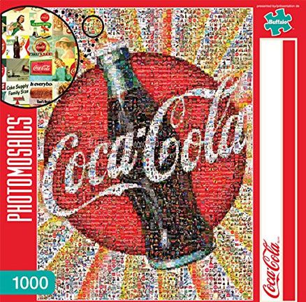 亚马逊海外购：Buffalo Games Coca-Cola可口可乐 1000块拼图 降至￥81.92，凑单免费直邮，含税到手约￥90.1