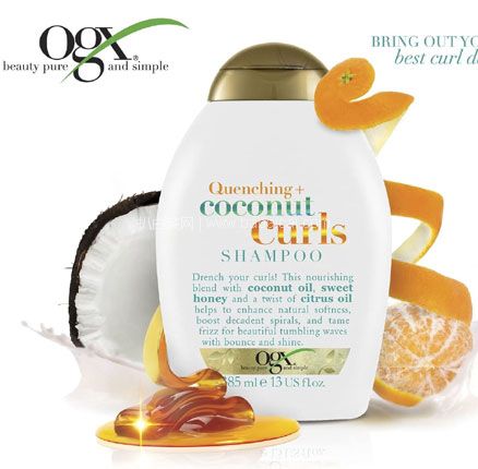 OGX 欧姬丝 椰子油保湿洗发水/椰子洗发水 385ml ，凑单直邮免运费，含税到手新低仅￥50.12
