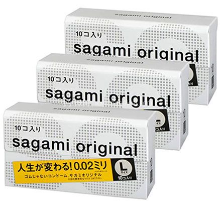 日本亚马逊：Sagami 相模 原创 002 超薄标准装 安全套 L码 10只*3盒降至3335日元（约￥212，下单返33积分）