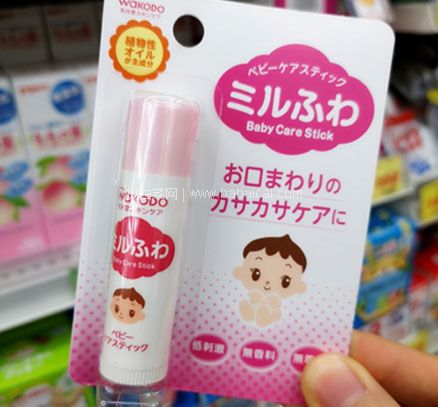 日本亚马逊：Wakodo 和光堂 宝宝用润唇膏5g 含母乳成分 低价348日元（约￥24，下单返4积分）