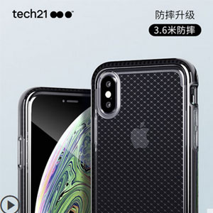 天猫商城：苹果官方认证 Tech21 iPhoneX/XS 全包防摔透明手机壳  现价￥158，叠加￥120优惠券，券后史低￥38包邮