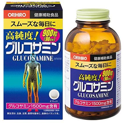 日本亚马逊：ORIHIRO 立喜乐 高纯度氨基葡萄糖软骨素胺片 900粒 降至新低2240日元（约￥146，下单返22积分）