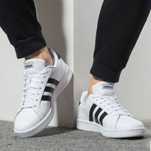 亚马逊海外购：限尺码！Adidas 阿迪达斯 女款小白鞋 降至￥373.88，免费直邮，含税到手￥407.9
