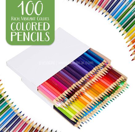 亚马逊海外购：Crayola 绘儿乐 100色彩色铅笔（亚马逊限定色），直邮含税到手新低￥95