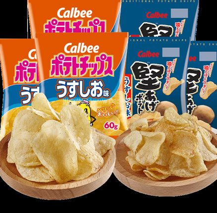 天猫商城：Calbee 卡乐比 日本进口 经典淡盐味薯片60g*6包  现￥76.8，领￥30优惠券，券后￥46.8包邮包税