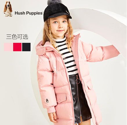 天猫商城：Hush Puppies 暇步士 2019秋冬新款，男女童羽绒服外套（105~170码）  多色 券后￥389元包邮