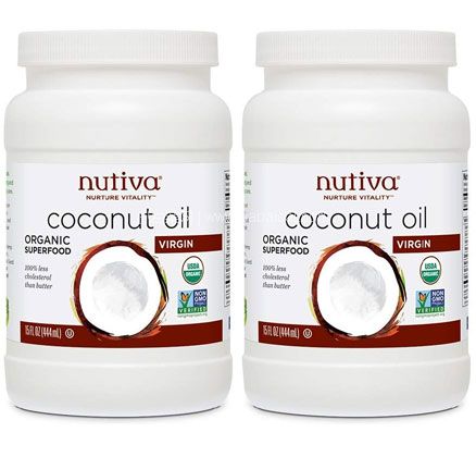 亚马逊海外购：Nutiva 有机冷榨椰子油 444ml*2罐 降至￥107.36元，凑单免费直邮，含税到手￥114.13