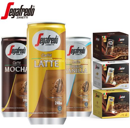 天猫商城：Segafredo zanetti 世家兰铎 马来西亚原装进口即饮咖啡 240ml*6罐  现￥59.9，领￥40优惠券，券后￥19.9包邮