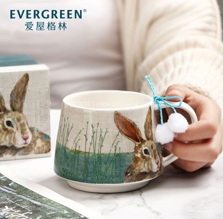 天猫商城：Evergreen 爱屋格林 北欧式创意咖啡杯家用陶瓷情侣杯 多款 现￥39，领￥15优惠券，券后￥24包邮