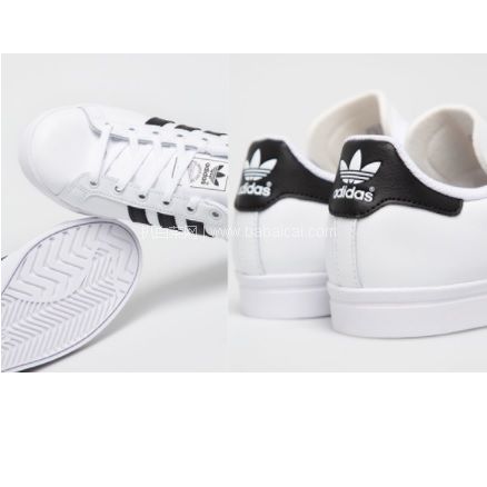 ebay：历史新低！Adidas 阿迪达斯 大量第二件半价！三叶草 经典大童款板鞋 多色凑单折后$18.75，到手约￥200