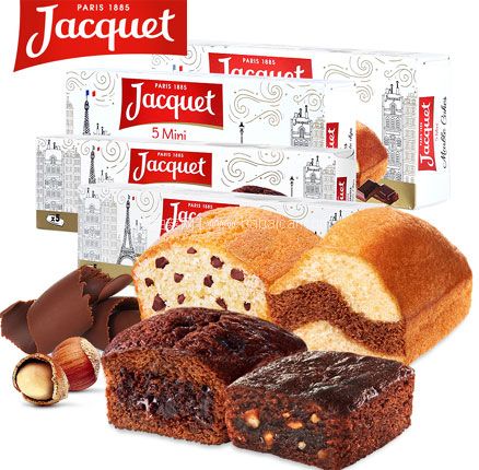 天猫商城：法国原装进口，JACQUET 雅乐可 巧克力夹心小兔造型蛋糕140g 下单3件双重优惠后￥29.7元包邮