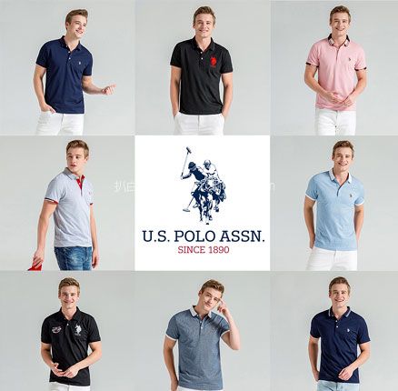 天猫商城：U.S. Polo Assn. 美国马球协会 男士时尚短袖Polo衫 25款  现￥159，领￥70优惠券，券后￥89包邮