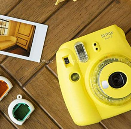 亚马逊海外购：FUJIFILM 富士 instax mini 9拍立得相机 黄色款 秒杀价￥339.49，免费直邮含税到手约￥402.8