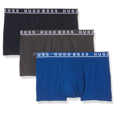 亚马逊海外购：Hugo Boss 雨果·博斯 男士平角内裤3条装  秒杀价￥131.79，凑单直邮含税到手￥144