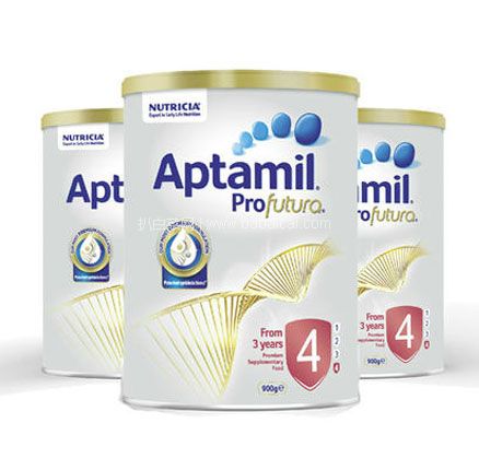 Amcal澳洲药房：Aptamil 爱他美 白金版奶粉 4段 900g*3罐装  降至AU$124，一件包邮包税，到手约￥620