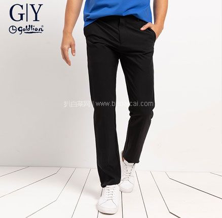 天猫商城：GY Goldlion 金利来 春夏薄款修身直筒休闲裤   现￥239，叠加￥60优惠券，券后￥179元包邮