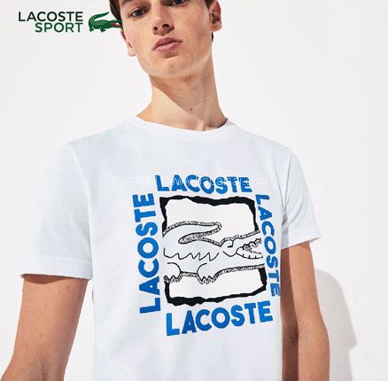 亚马逊海外购：LACOSTE 法国鳄鱼 3D印花短袖T恤  3色同价 1件85折，折后￥259.27，免费含税直邮到手￥287.03